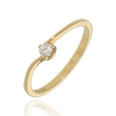 Fehér arany gyűrű 52-es méret - B48048